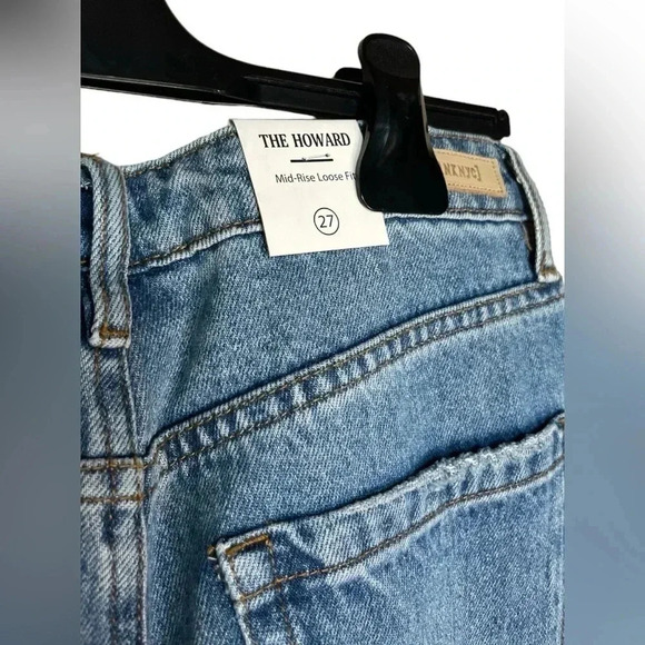 BLANKNYC Women's 27 The Howard Mid-Rise Loose Fit Jeans Denim Wildflower Casual - Picture 11 of 11